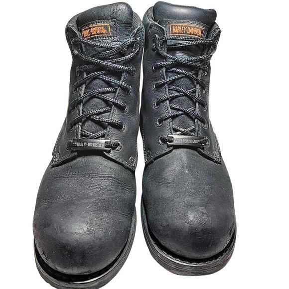 HARLEY DAVIDSON Boots Black Leather 5.5\